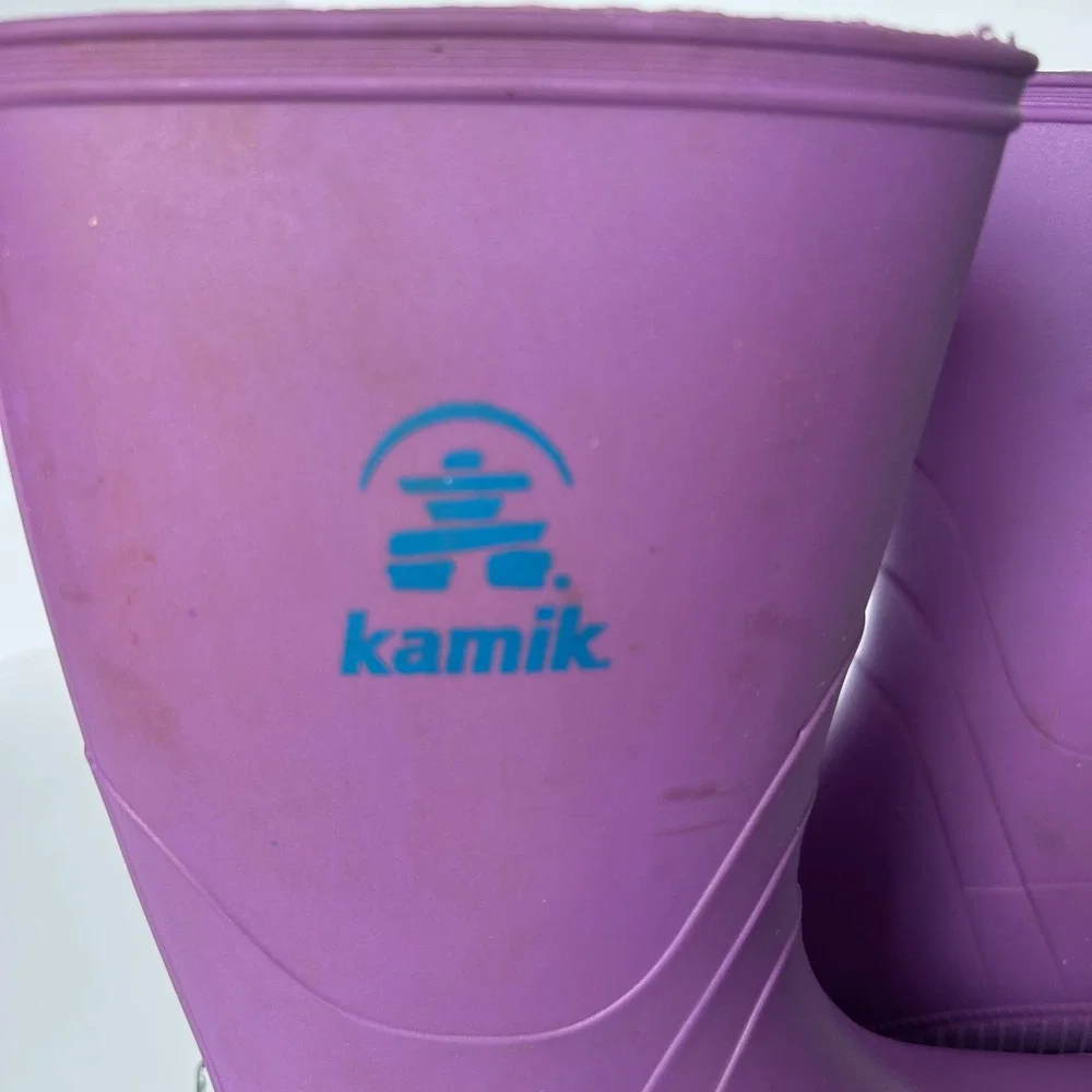 Kamik‎ Kids Purple Rain Boots Size 2 Toddler Water Shoes Outdoor Play